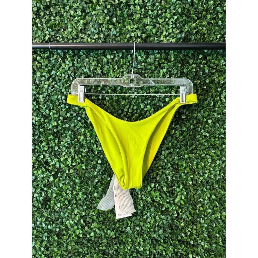 Dos Gardenias Carbon38 Falcon Bikini Bottoms Sz 2/Small Moss NWT